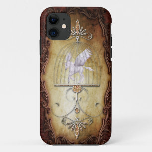 Whimsical Vintage Caged Unicorn iPhone 11 Case