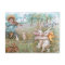 Whimsical Vintage Dancing Easter Bunnies