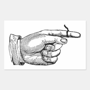 Whimsical Vintage Remember String on Finger Refrig Sticker