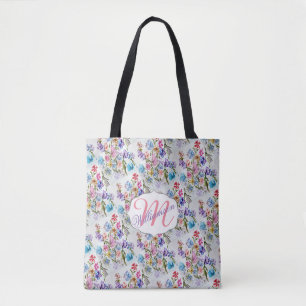 Whimsical Watercolor Butterfly Tote Bag
