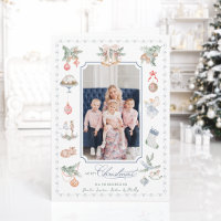 Whimsical Watercolor Christmas Elements Photo