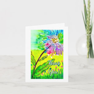 Whimsical Watercolor Dandelion Card