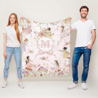 Whimsical Watercolor Fairies Wildflower Meadow