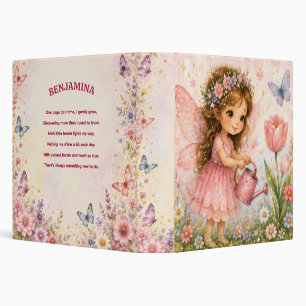Whimsical Watercolor Fairy Garden Binder