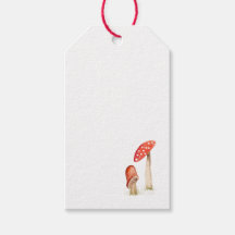 Whimsical Watercolor Forest Mushrooms