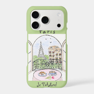 Whimsical Watercolor Paris Eiffel Tower