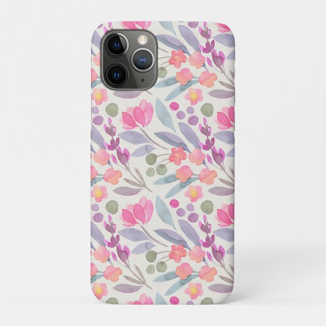 Whimsical Watercolor Pink Case-Mate iPhone Case (Back)