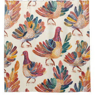 Whimsical Watercolor Turkey – Autumn Thanksgiving