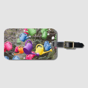 Whimsical Watering Cans  Luggage Tag