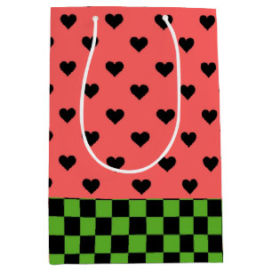 Whimsical Watermelon Colours Patterned   Medium Gift Bag