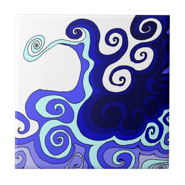 Whimsical Waves Tile (Front)
