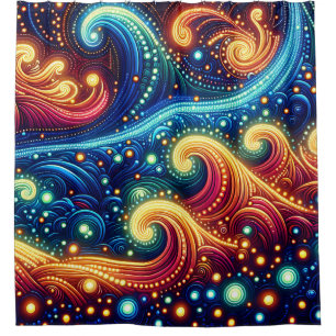 “Whimsical Waves - Vibrant Ocean Art”
