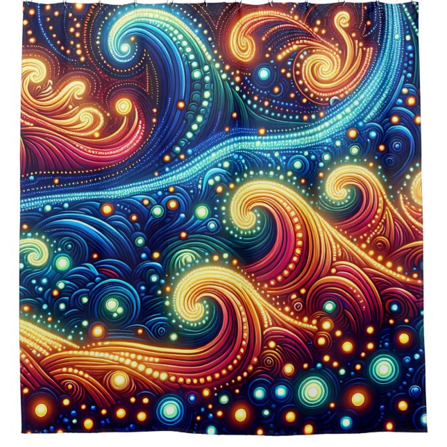 “Whimsical Waves - Vibrant Ocean Art” (Front)