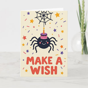 Whimsical Web Birthday Card
