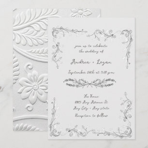 Whimsical  Wedding Dinner Invitation