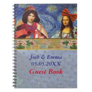 Whimsical Wedding Mona Lisa Guest Book