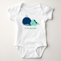 Whimsical Whales Big Brother Little Brother