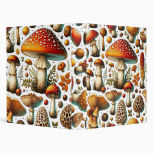 Whimsical Wild Mushrooms Binder
