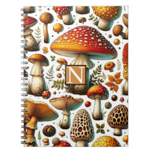 Whimsical Wild Mushrooms Notebook