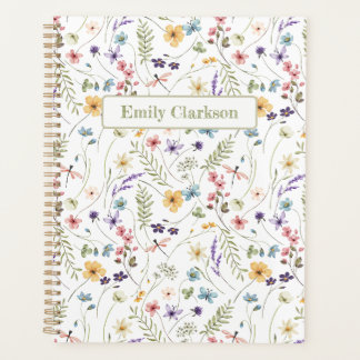 Whimsical Wildflower Bloom Colorful Spring Pattern