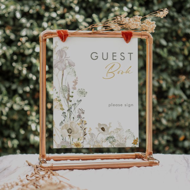 Whimsical Wildflower Guest Book Sign (Creator Uploaded)