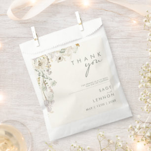 Whimsical Wildflower   Ivory Meadow Favour Bag