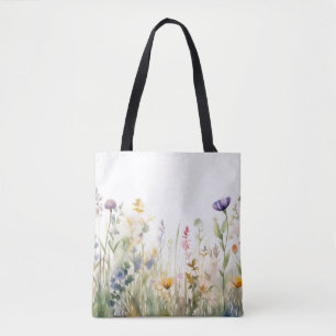 Whimsical Wildflower Meadow for Nature Enthusiasts Tote Bag