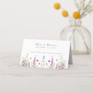 Whimsical Wildflower Meadows Place Card
