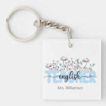 Whimsical Wildflower Personalized English Teacher