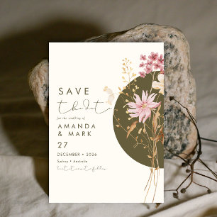Whimsical Wildflower Spring Summer Fall Invitation