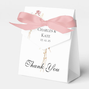 Whimsical Wildflower Spring Summer fall Wedding  Favor Box