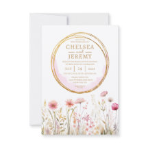 Whimsical Wildflower Watercolor Design Wedding