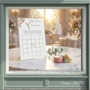 Whimsical Wings Hummingbird BINGO Cards
