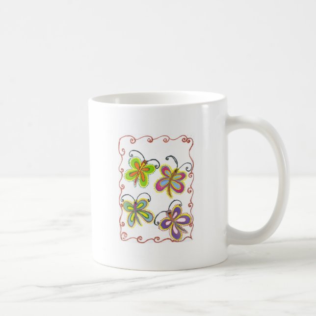 Whimsical Wings: Stunning Butterfly-Themed design Coffee Mug (Right)