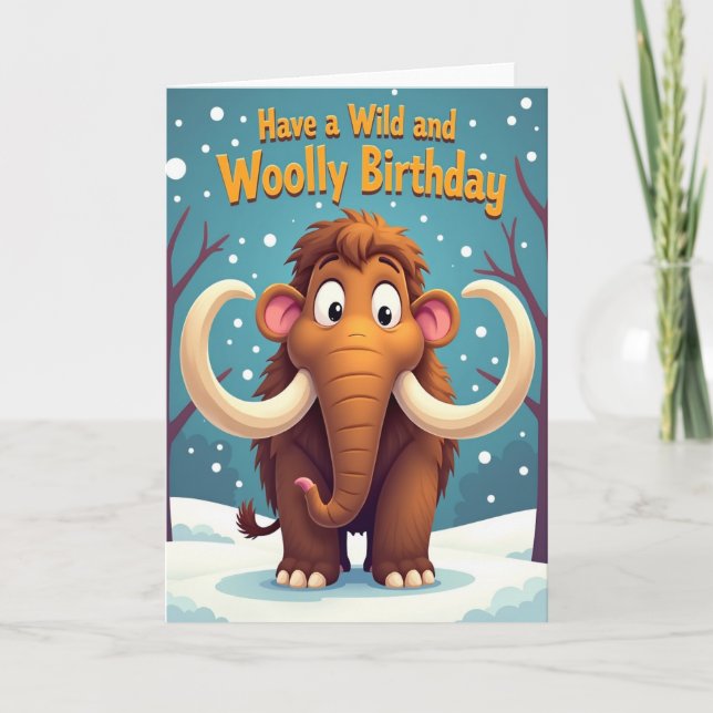 Whimsical Winter Animal Card (Front)
