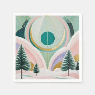 Whimsical Winter Dreamscape Napkin