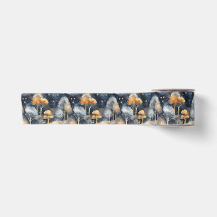 Whimsical Winter Landscape  Satin Ribbon