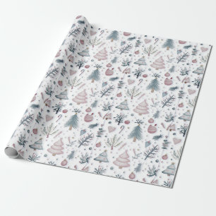Whimsical Winter Wonderland Pattern Wrapping Paper