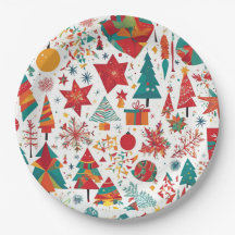 Whimsical Winter Wonders Paper Plate