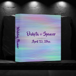 Whimsical Wisps | Holo Fairy Ombre Rainbow Album Binder<br><div class="desc">Iridescent hologram wispy fairy mermaid soft dreamy pastel rainbow. The design features a palette of pink, blue, purple, green, in whimsical psychedelic pattern of romantic iridescence. Feminine and girly trend. For other colours or matching products, please visit the JustFharryn Zazzle store, or contact the designer, c/o Fharryn@yahoo.com - ALL RIGHTS...</div>