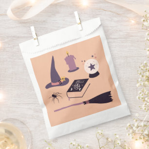 Whimsical witch themed Birthday or Halloween Favour Bag