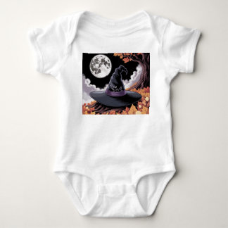 Whimsical Witch's Hat, Witch's Halloween Hat, Baby Bodysuit