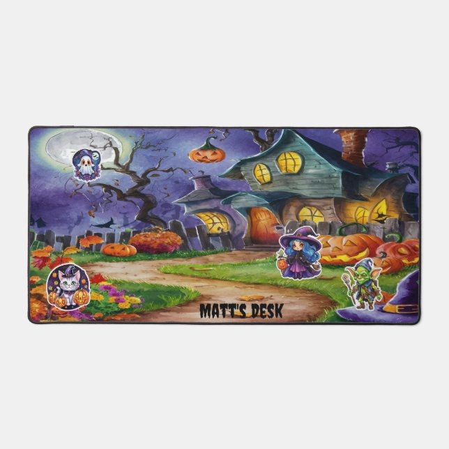 Whimsical Witch's Haven Desk Mat (Front)