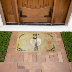 Whimsical Witchy Full Moon Doormat