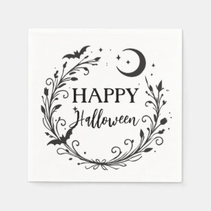 Whimsical Witchy Wiccan Herb Magic Halloween Napkin