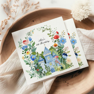 Whimsical Wonderland Birthday Party Napkin