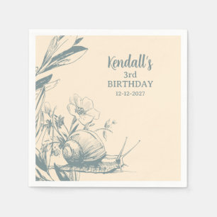 Whimsical Wonderland Garden Tea Birthday Napkin