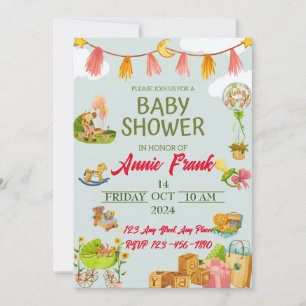 Whimsical Wonderland Welcomes:Join the Baby Shower Invitation