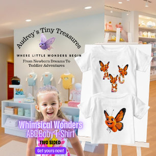 Whimsical Wonders Baby Short Sleeve ABC T-Shirt