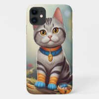 Whimsical Woodland America Shorthair Cat